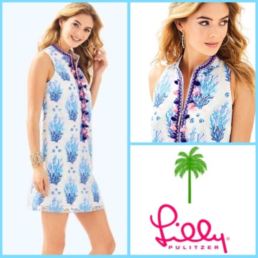 Lilly Pulitzer Jane shift dress Seaspray, size 6